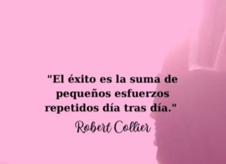 EL éxito es la suma de pequeños esfuerzos repetidos día tras día